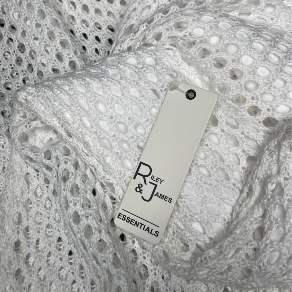 White Crochet‎ Maxi Skirt With Side Slit - Picture 5 of 5